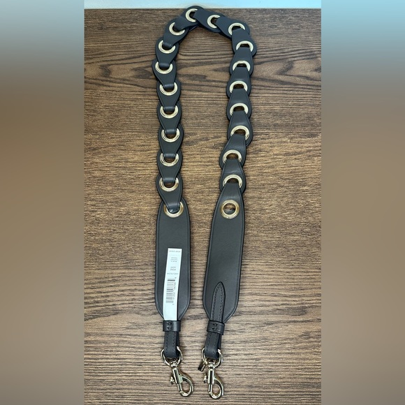 S⭕️LD‼️New Coach Linked Leather Novelty Bag Strap - Picture 4 of 4